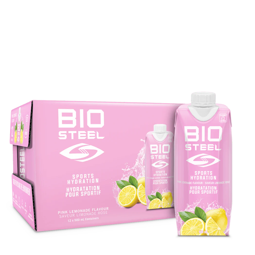 BioSteel Sports Hydration Pink Lemonade 500ml (12 Pack)