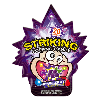 Striking Popping Candy Blueberry 30g (China)