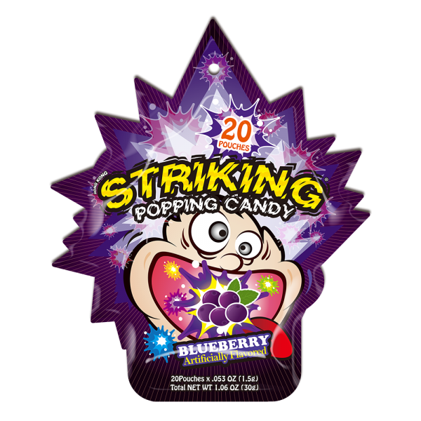 Striking Popping Candy Blueberry 30g (China)