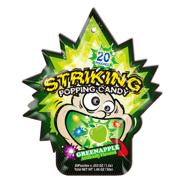 Striking Popping Candy Green Apple 30g (China)