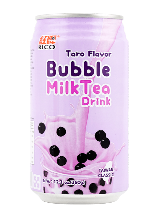 Rico Taro Flavor Bubble Milk Tea Drink - Case of 24