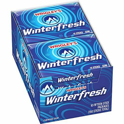 Wrigley's Winterfresh Gum 15 Sticks - 10ct