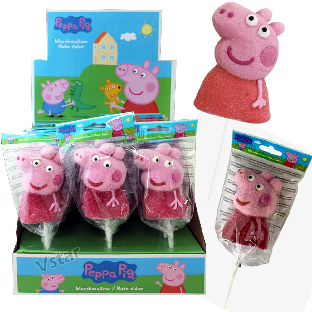 Peppa Pig Marshmallow Lollipop - 12ct