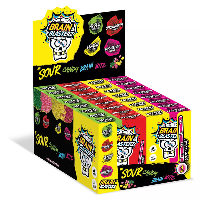 Brain Blasterz Sour Candy Brain Bitz Sweets 45g - 16ct - EU