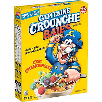 Cap'n Crunch Berries Cereal 360g - Case of 12