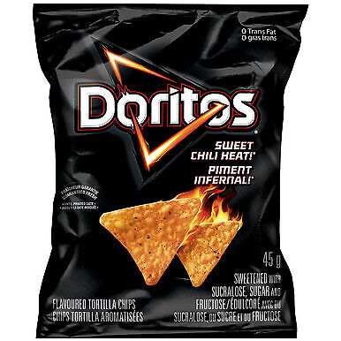 Doritos Sweet Chili Heat Tortilla Chips 45g - 48 Count