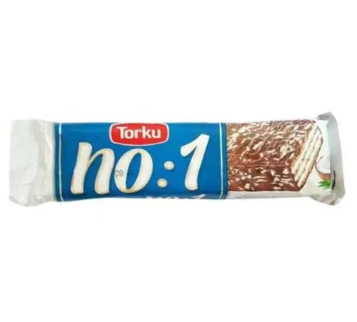 Torku No: 1 Milk Chocolate with Coconut Cream Wafers - 24ct