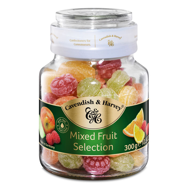 Cavendish & Harvey Mixed Fruit Selection Candy Jar 300g