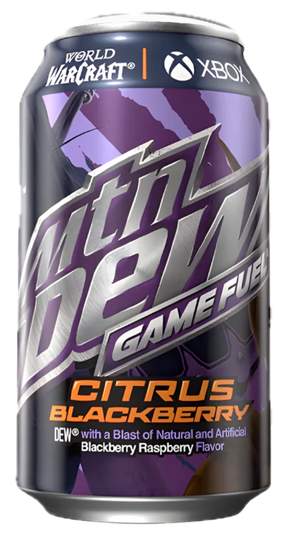 Mountain Dew Game Fuel Citrus Blackberry 355ml - Case of 12