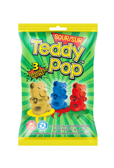 Teddy Pop Sour Peg Bag - Case of 12