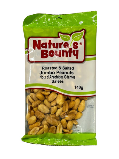 Nature’s Bounty Roasted & Salted Jumbo Peanuts (Case of 16)