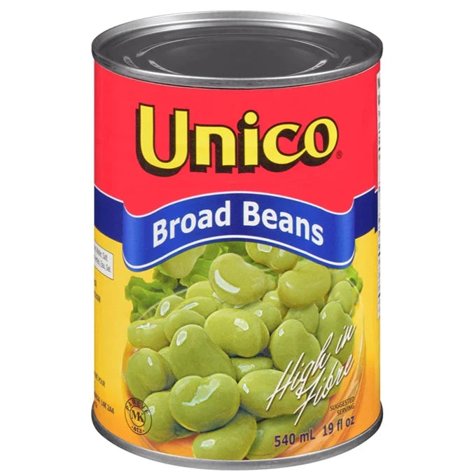 Unico Broad Beans 540ml - Case of 12