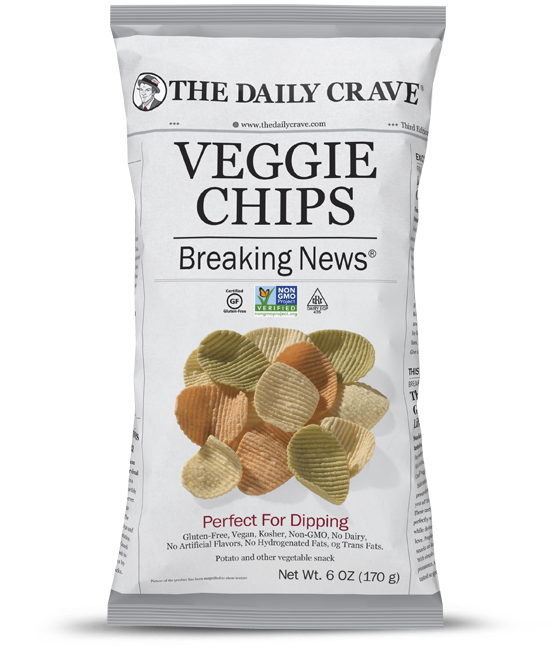 Daily Crave Breaking News Veggie Chips 170g - 8 Pack