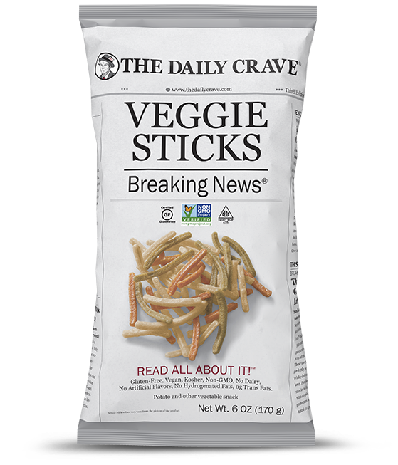 Daily Crave Breaking News Veggie Sticks 170g - 8 Pack