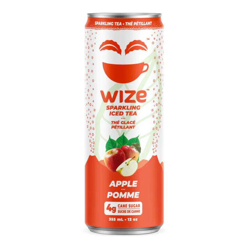 Wize Sparkling Iced Tea Crisp Apple 355ml (12 Pack)