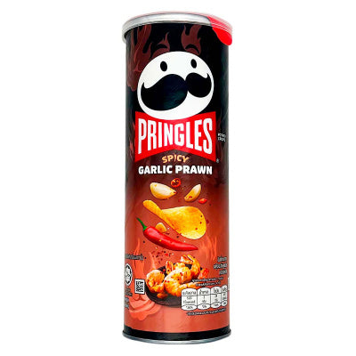 Pringles Spicy Garlic Prawn Potato Chips 102g - Case of 12 (Malaysia)