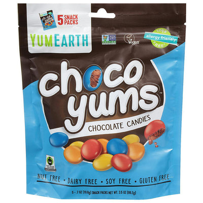 Yum Earth Choco Yums Chocolate Candies - Case of 12