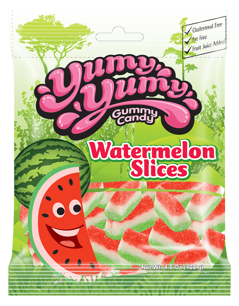 Yummy Yummy Watermelon Slices 128g (Case of 12)