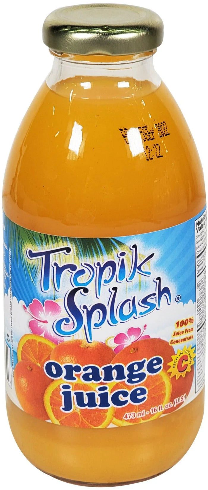 Tropik Splash Orange Juice 473ml - Case of 12