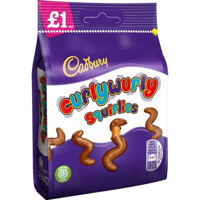 Cadbury Curly Wurly Squirlies Bag 85G - Case Of 10 (UK Imported)