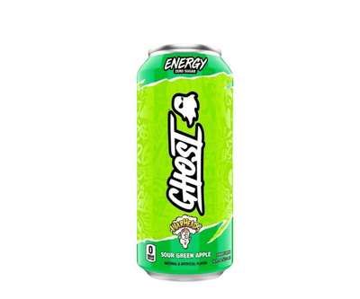 Ghost Warheads Sour Green Apple Energy Drink - (Case of 12)