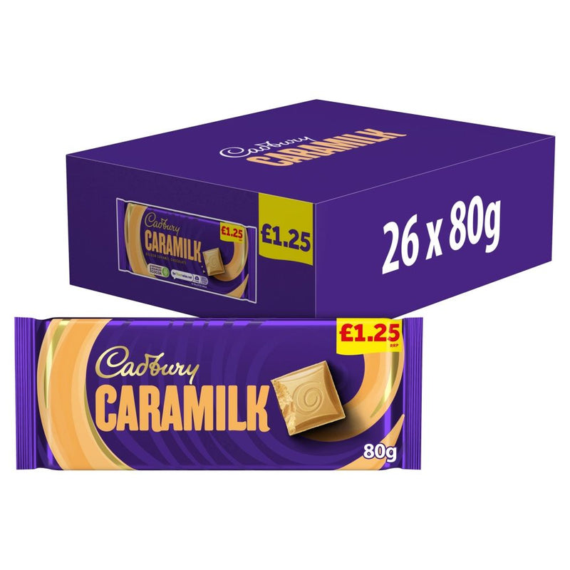 Cadbury Caramilk Bar 80G - Case Of 26 - UK