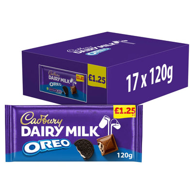 Cadbury Dairy Milk Oreo Bar 120G - Case Of 17 (UK Imported)