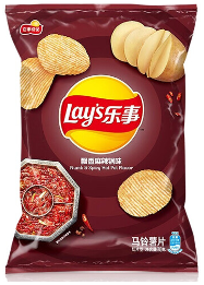 Lay's Numb & Spicy Hot Pot Flavor 70g (Case of 22) -China