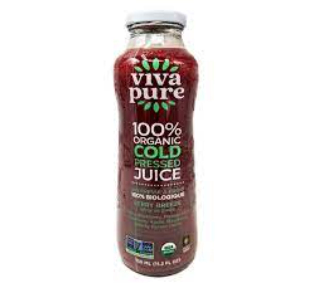 Viva Pure 100% Organic Pressed Juice Strawberry Paradise 330ml (12 pack)