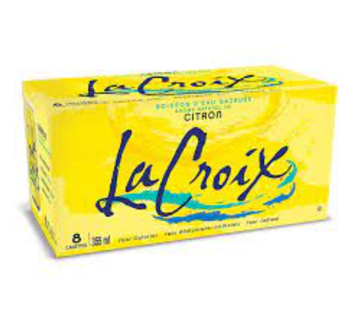 La Croix Naturally Lemon Essenced  Sparkling Water 355ml (8 pack)