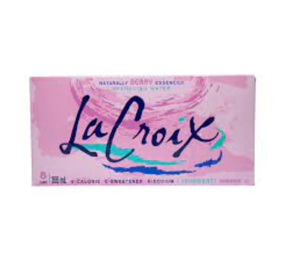 La Croix Naturally Berry Essenced  Sparkling Water 355ml (8 pack)