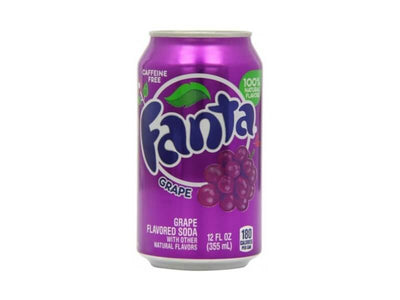 Fanta Grape Can - Case of 12 - USA