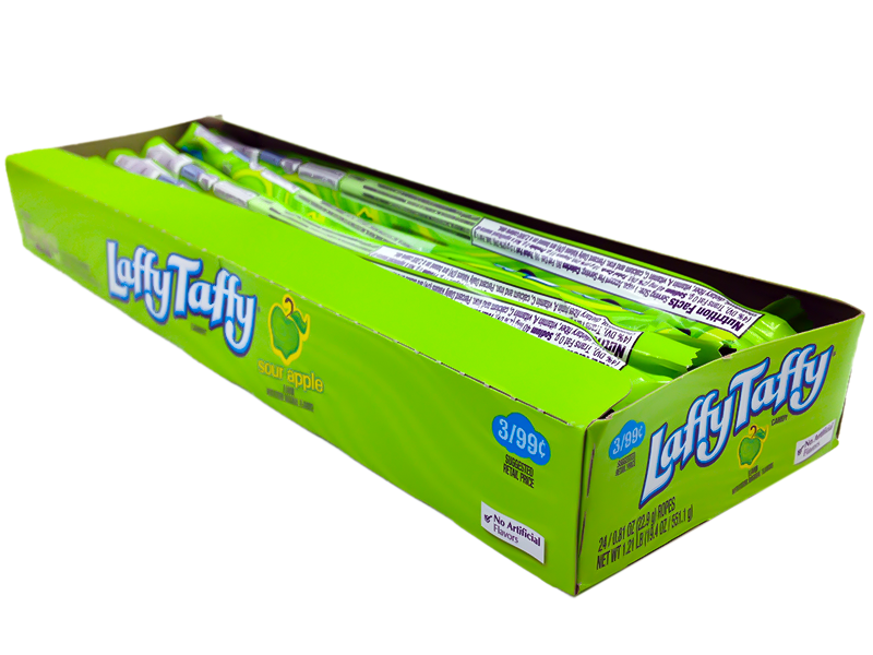 Laffy Taffy Rope Sour Apple - Case of 24
