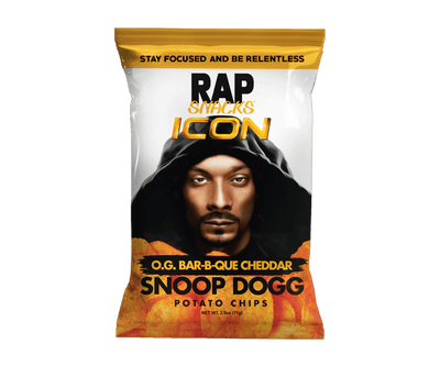 Rap Snacks Snoop Dogg O.G. BBQ Cheddar Chips (Case of 16)