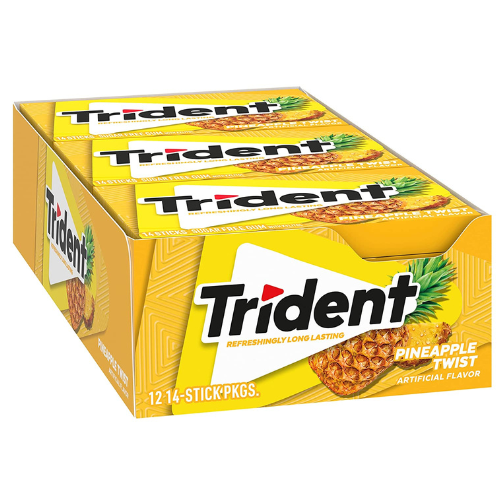 Trident Pineapple Twist 14pc - (Box of 12)